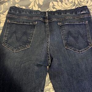 MOTHER Dark Blue Ankle Jeans